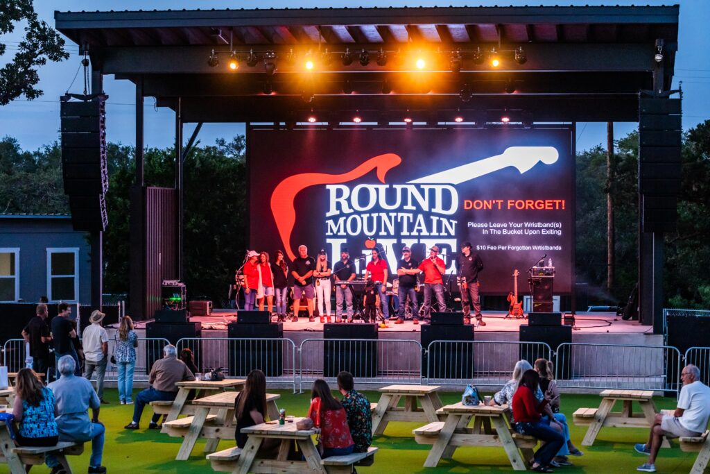 Round Mountain Live Staff on Stage giving speeches
